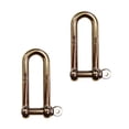 thumbnail image 1 of 5/32" Screw Pin Long D Shackle Stainless Steel - 2 Pack, 1 of 1