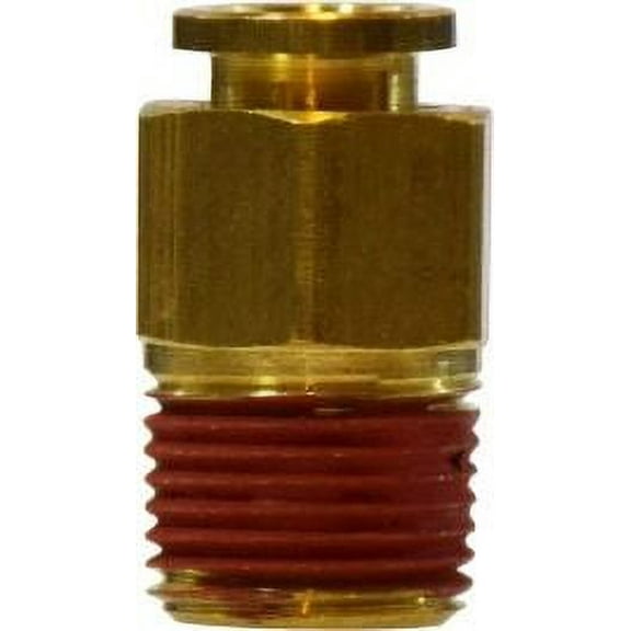 5/32 X 1/8 Push-In X MIP Adapter, Brass Push In Fittings, Brass Fittings