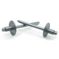 thumbnail image 1 of 5/32" x .37"-.50" (#58) Large Flange Blind Rivets / All Steel / Zinc - 3000 Piece Carton, 1 of 1