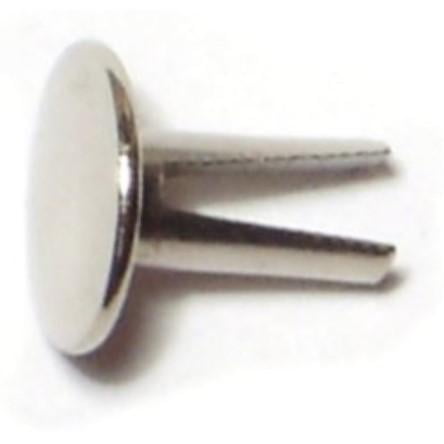 5/32" x 5/16" Nickel Plated Steel Truss Head Split Rivets (80 pcs.)