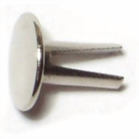 5/32" x 5/16" Nickel Plated Steel Truss Head Split Rivets SRIVT-012 (90 pcs.)