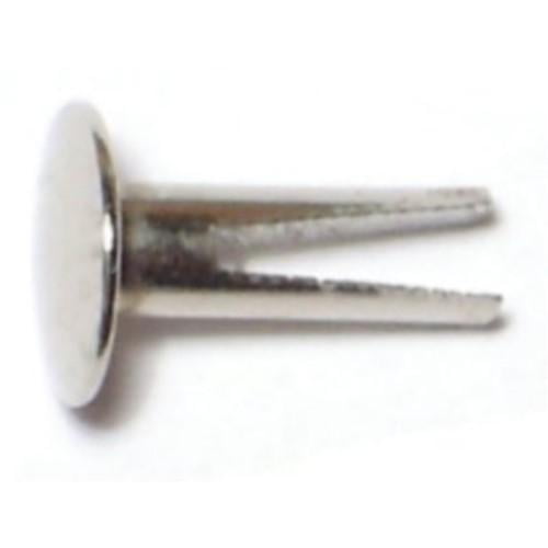5/32" x 5/16" x 1/2" Nickel Plated Steel Truss Head Split Rivets (60 pcs.)