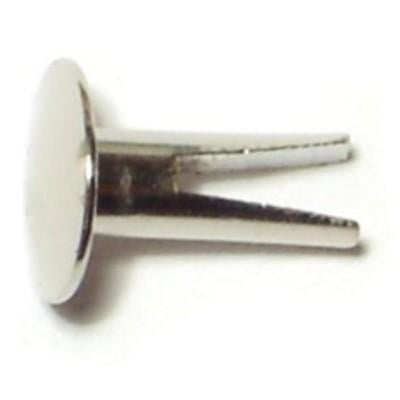 5/32" x 5/16" x 3/8" Nickel Plated Steel Truss Head Split Rivets (80 pcs.)