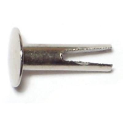 5/32" x 5/16" x 7/16" Nickel Plated Steel Truss Head Split Rivets (60 pcs.)