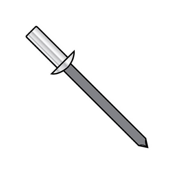 5/32X.25-.31 Closed End Aluminum Rivet Steel Mandrel Carbon Steel (Pack Qty 5,000) BC-ADSC55