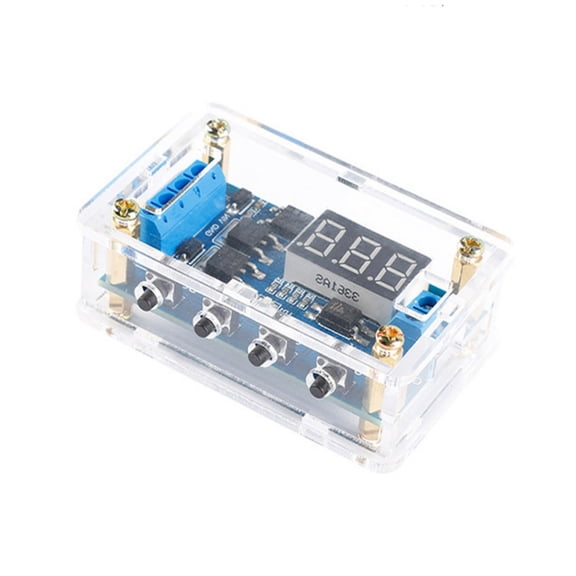 5-36V Timer Delay Relays Module LED Digital Display Cycle Timer Triggering Delay Relays Switches Board with Case