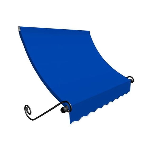 5.38 ft. Charleston Window & Entry Awning, Bright Blue - 44 x 36 in.