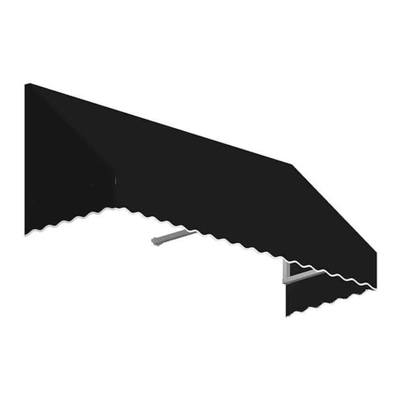5.38 ft. San Francisco Window & Entry Awning, Black - 16 x 30 in.