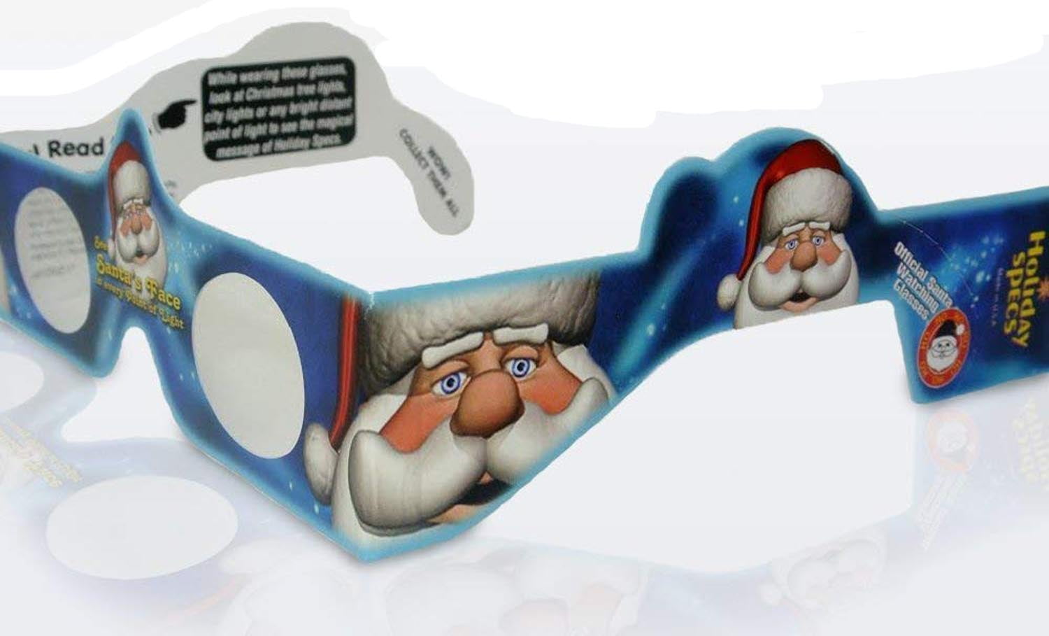 Magical 3-D Christmas Gift Paper Glasses