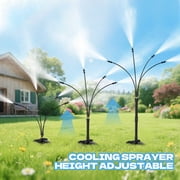 5.3FT Outdoor Mister for Patio Cooling, Upgrade Standing Misters for Outside Patio, Adjustable Misting Cooling System, Portable Outdoor Misting System for Yard Pool Plant BBQ Party