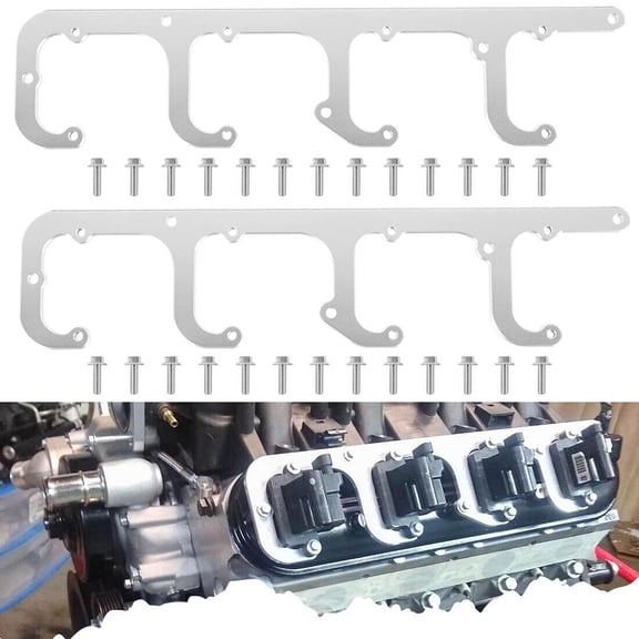 5.3L LS Square Coil Brackets Valve Cover For D581 D514A D510C 12558693 LSX Swap