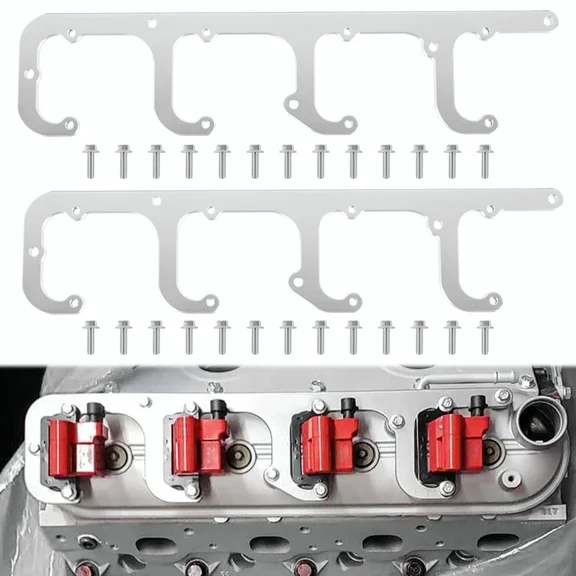 5.3L LS Square Coil Brackets Valve Cover For D581 D514A D510C 12558693 LSX Swap