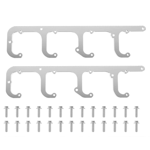 5.3L LS Square Coil Brackets Valve Cover For D581 D514A D510C 12558693 Swap LSX