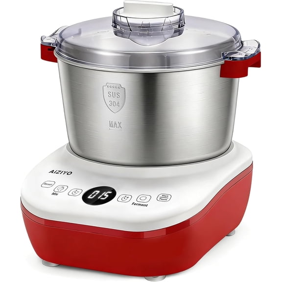 5.3QT Dough Maker Mixer with Ferment Function, Bread Maker, 304 Stainless Steel Bowl, Touch Panel Control, Dough Proofing Box for Pizza & Bread