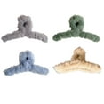 thumbnail image 1 of 5.3inch Extra Big Hair Claw Clips Winter Hair Clamps NonSlip Hair Clips for Women Girls Soft Hair Styling Accessories for Long Hair, (4Pack 4Colors Style B), 1 of 4