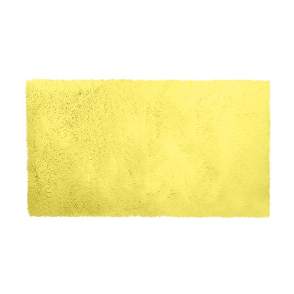 5.3x1.6FT Bedside Carpet Soft Plush Rug for Living Room Study Room and Bedroom Non Slip Home Decor Aesthetics Carpet(Fluorescence Yellow)