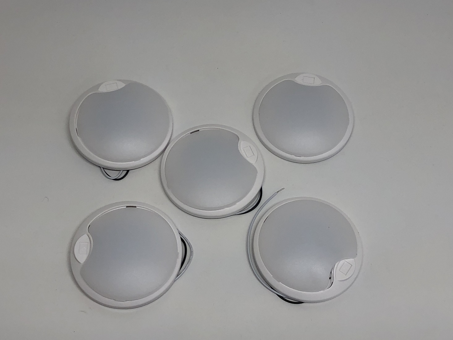 (5) 4.5" Round Surface Mount 12 LED Interior Dome Light RV Trailer Truck Camper