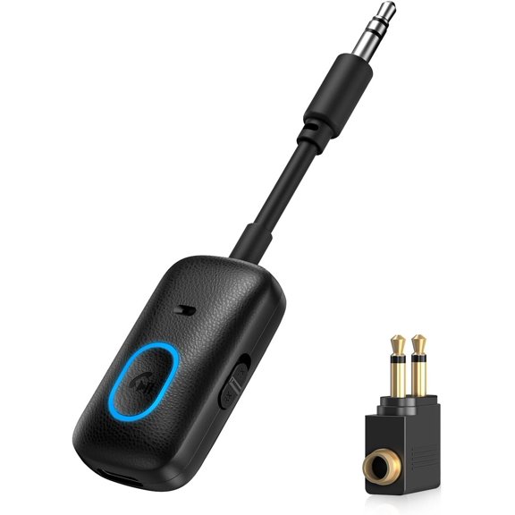 5.4 Adapter for - 2-in-1 Aux Transmitter & Receiver with Hands-Free Calling, 180? Swivel Audio Receiver for , Speakers, Stereo