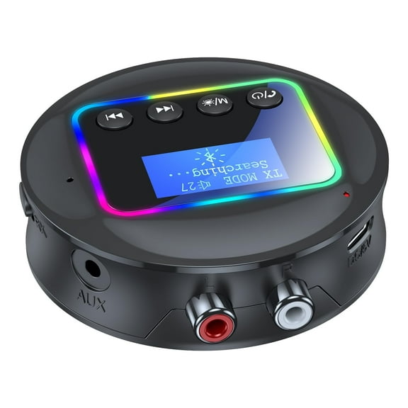 5.4 Bluetooth Receiver for Home Stereo, Wireless Transmitter Receiver Adapter , Support NFC/TF /AUX/RCA, Low Latency & HD Audio, for All 3.5mm Home Stereo, Gym Equipment, TVs & Gaming Consoles