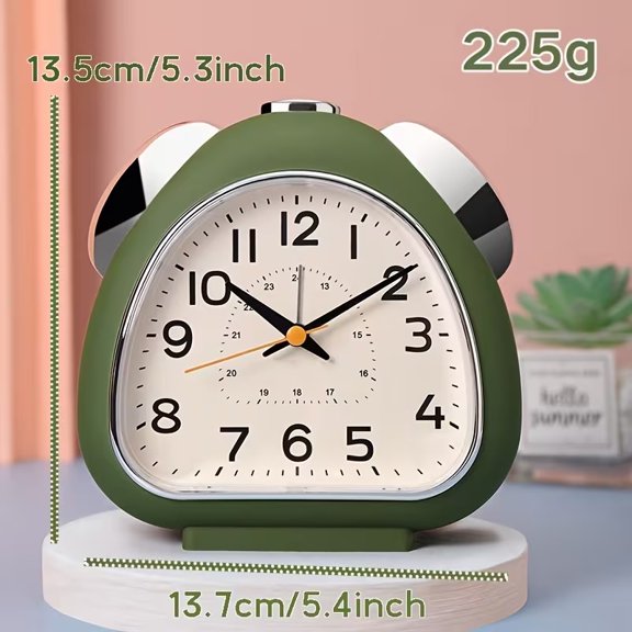 5.4 Inch Alarm Clock for Bedroom, 7 Music Ringtones, Silent Snooze Night Light