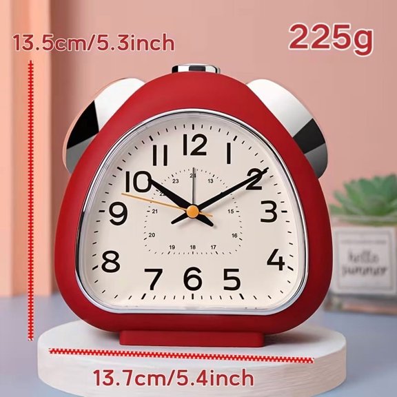 5.4 Inch Alarm Clock for Bedroom, 7 Music Ringtones, Silent Snooze Night Light