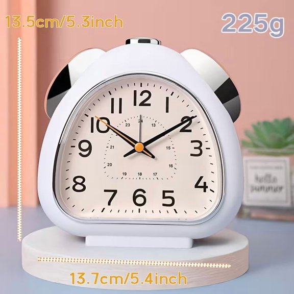 5.4 Inch Alarm Clock for Bedroom Living Room, 7 Music Ringtones, Silent Snooze Night Light