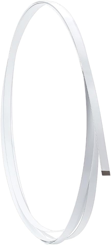100 Pcs 1/8" White Spring Steel Corset Boning – 7.5" Long, Nylon-Coated For Bras & Corsets