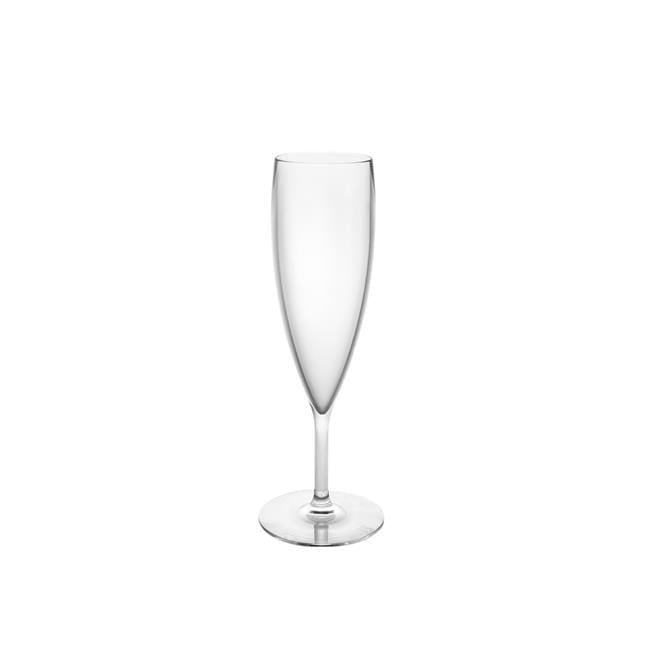 5.4 oz 7.67 x 2.67 in. Cupoly Tritan Champagne Flute Glass, Clear - 58 Piece