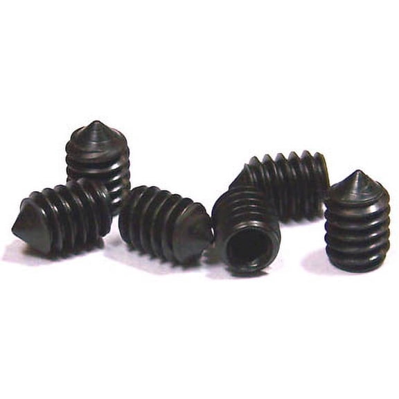 5-40 x 1/4" Cone Point Socket Set Screws / Alloy Steel / Black Oxide - 50 Piece Carton