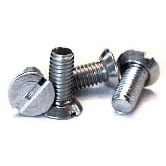 5-40 x 3/16" Machine Screws / Slotted / Flat Undercut Head / Steel / Zinc - 10000 Piece Carton