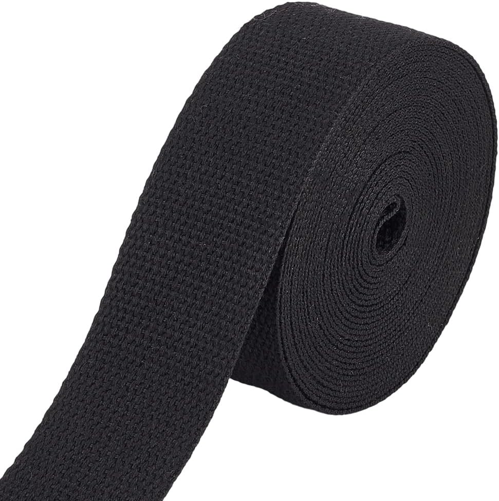 5.47 Yards 1.5 Inch Black Heavy Cotton Ribbon Polycotton High Density ...