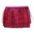 thumbnail image 1 of 5.47 Yards Hot Pink Tassel Metallic Lace Fringe Ribbons Trimming Chainette Shiny Polyester Decorative Tinsel Ribbon Trim for Sewing Making Costume Cloth Decoration Accessory Diy Craft Supply, 1 of 9