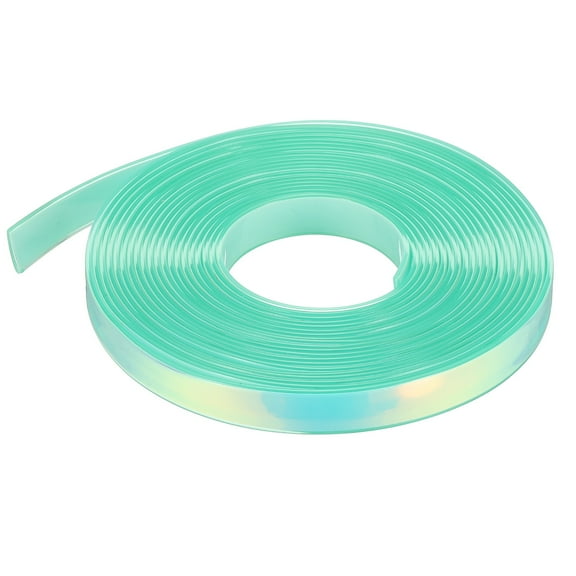 5.47 Yards Silicone Lanyard String, 12mm Wide Bright Color Lacing Cord Laser Reflective Lanyard String for Crafts Weaving DIY Handmade Bracelets Clothes Keychain, Fruit Green