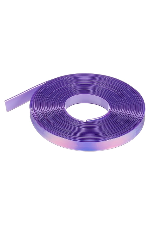 5.47 Yards Silicone Lanyard String, 12mm Wide Bright Color Lacing Cord Laser Reflective Lanyard String for Crafts Weaving DIY Handmade Bracelets Clothes Keychain, Medium Purple