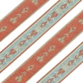 thumbnail image 2 of 5 Yards Jacquard Ribbon Ethnic Style Embroidery Ribbons 2 Inch Single Face Emobridered Woven Rhombus Pattern Ribbon Fabric Trim For Diy Sewing Crafting Home Tablecloth Decor Accessories 2 of 9