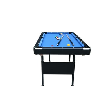 5.48 FT Pool Table, Solid Square Iron Pipes Billiard Table With Full Set Of Balls, Brush, Tripod, 2 Chalk For Family Game Room Rrec Room Basements