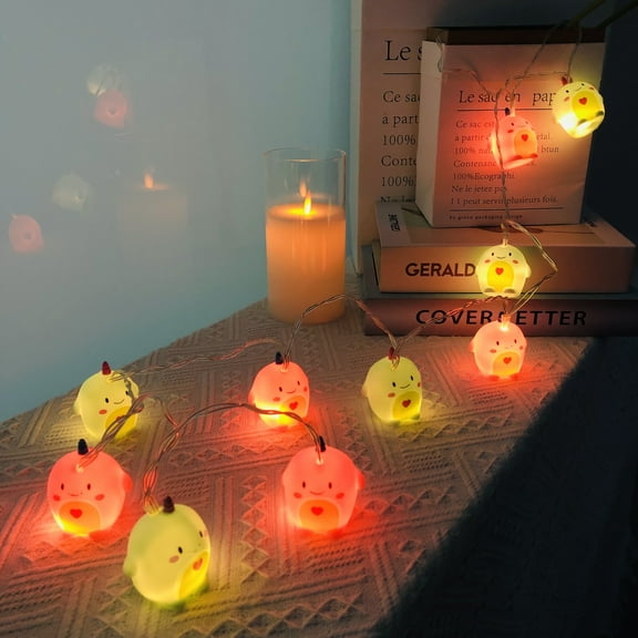 5.4FT Unicorn String Lights Battery-Operated Indoor Unicorn Lights, with 10 Warm White LED Lights