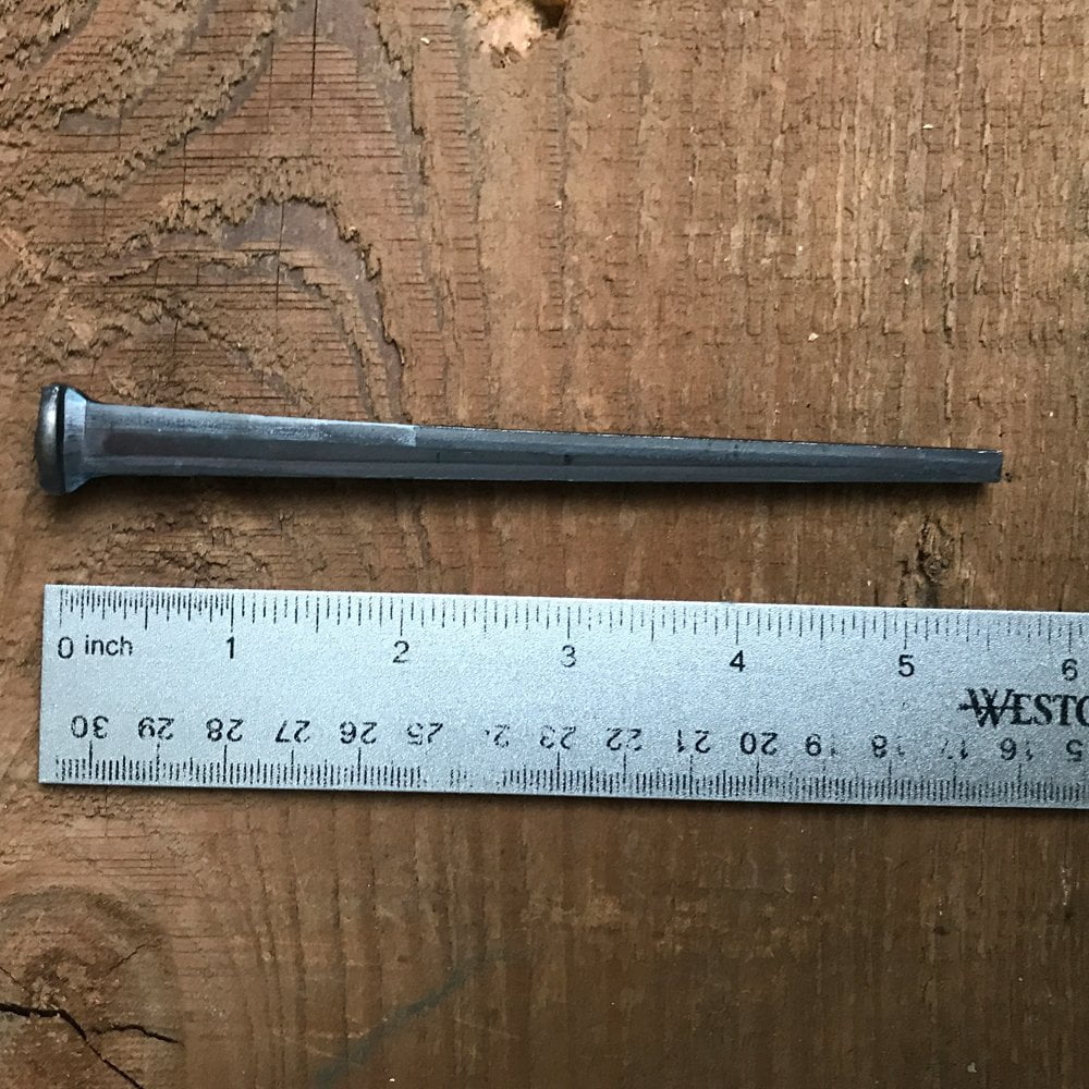 5 5.5"- STEEL SQUARE COMMON ROSEHEAD STANDARD-50d Nails 25-Nails