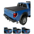 thumbnail image 1 of 5.5/6.5FT Soft Quad Fold Truck Bed Tonneau Cover Compatible with 2015-2023 Ford F150  (Incl. 2009 2010 2011 2012 2013 2014 F150;Ligh tning, 1 of 9