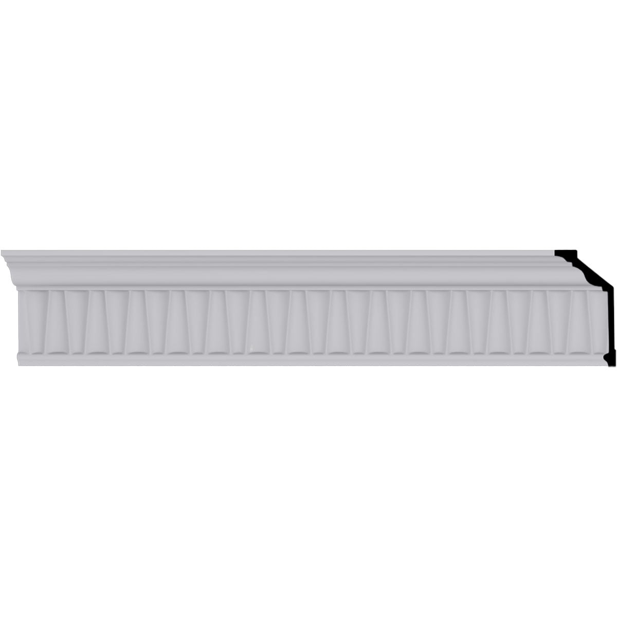 Naomi White Polyurethane Crown Moulding, 94.5 inches
