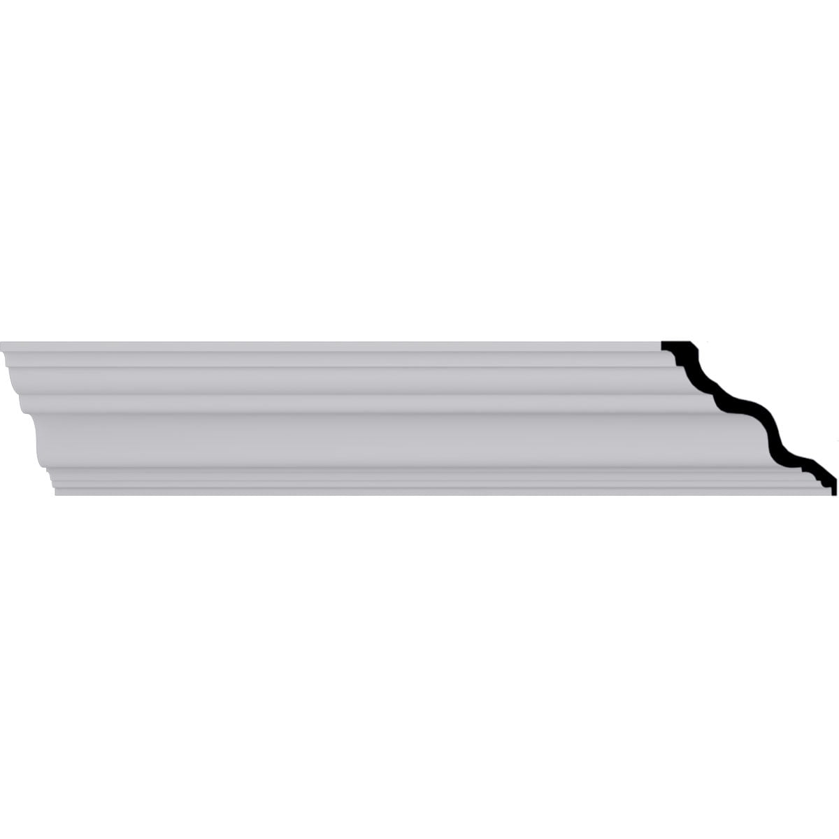 Versailles Smooth White Polyurethane Crown Moulding