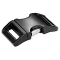 thumbnail image 1 of 5 - 5/8 inch Contoured Black Aluminum Side Release Buckles, 1 of 2