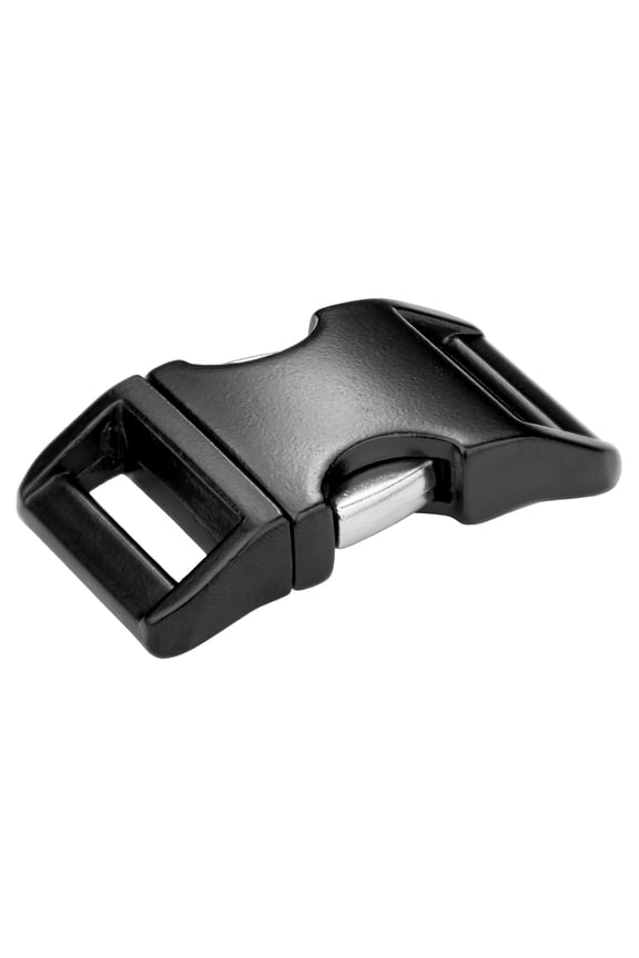 5 - 5/8 inch Contoured Black Aluminum Side Release Buckles