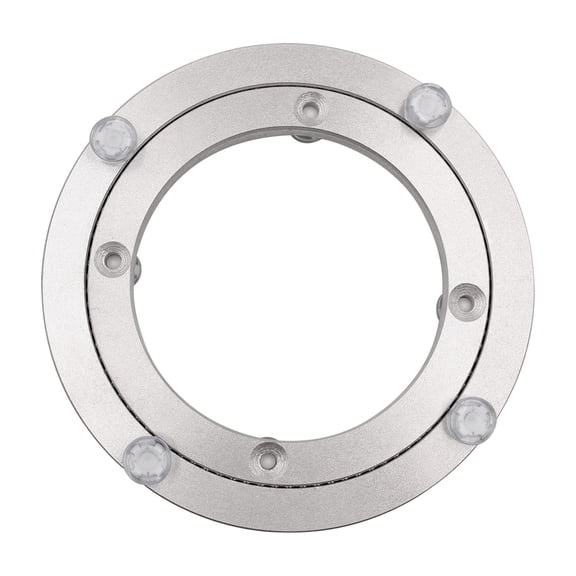 5.5" Aluminum Lazy Susan Turntable Bearing, Round Heavy Duty Alloy Rotating Base, Smooth Swivel Plate Hardware for Dining Table Cabinet Display Stand