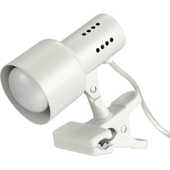 5.5" Clip-Arm Desk Lamp, Matte Light Gray, In-Line On/Off Switch, Bulb Included, Home Décor, Desk Lamps for Home Office, Home Office Accessories, Room Décor, Accent Lighting Lamps