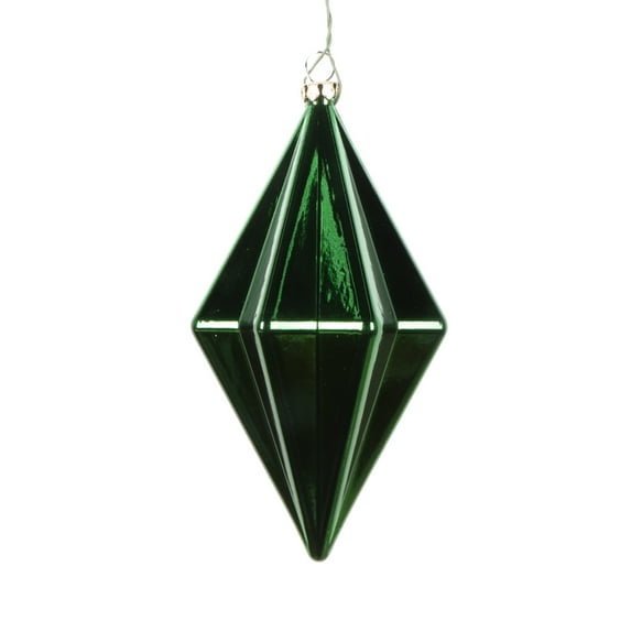Vickerman 675069 - 5.5" Emerald Shiny Finial Christmas Tree Ornament (4 pack) (MC212124D)