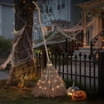 thumbnail image 1 of 5.5 Ft Giant Light-Up Witches Broom, Rustic Halloween Decoration for Front Door Wall Outdoor Front Porch Yard Party Decor, 1 of 5