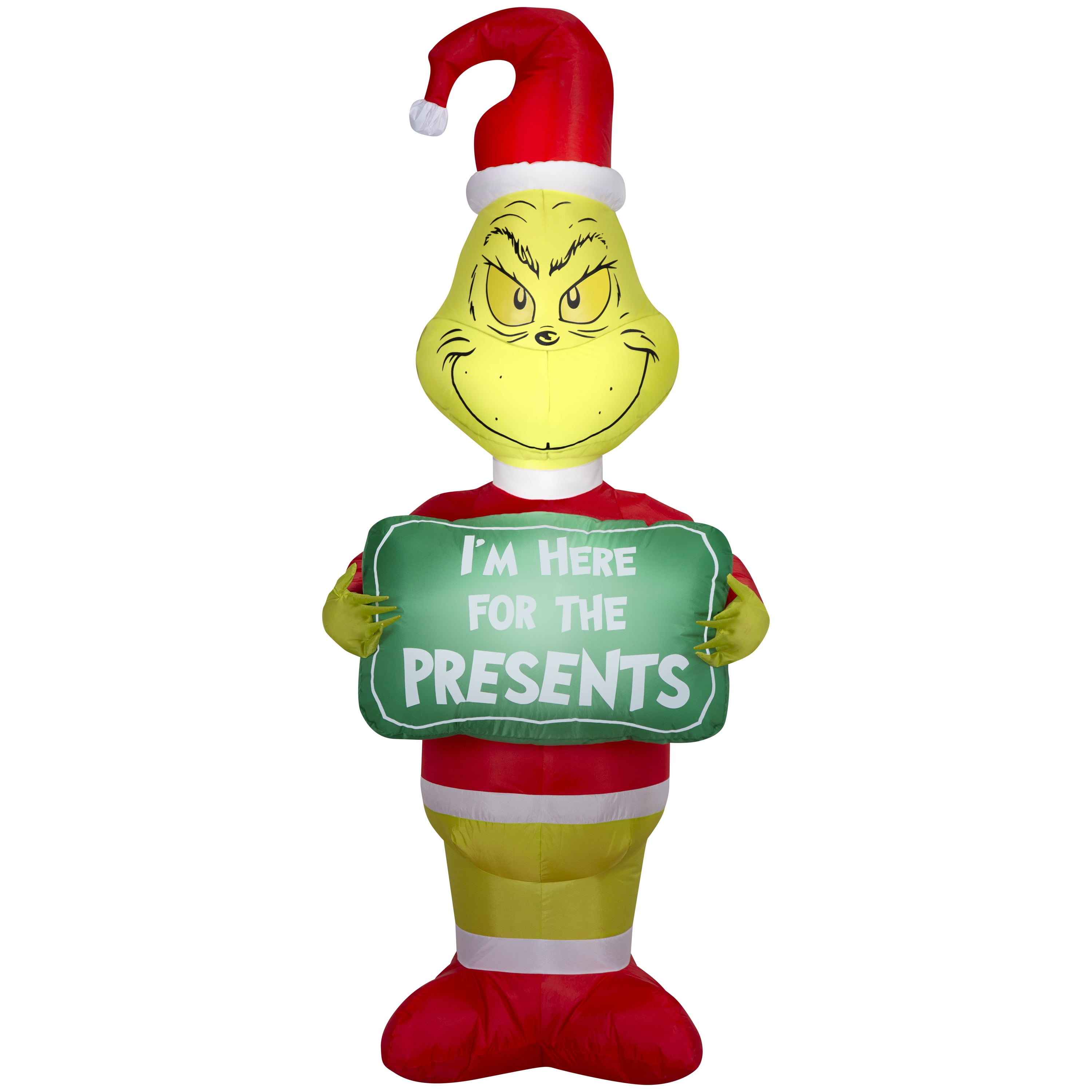 5.5 ft Grinch Decoration Christmas Airblown Yard Inflatable, Multicolor, by Dr. Seuss