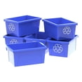 thumbnail image 1 of 5.5 Gallon (21-Litre) Recycle Bin, 16.75 x 11.88 x 8.25 Inches, Case of 6, Blue (STX61517U06C), 1 of 5