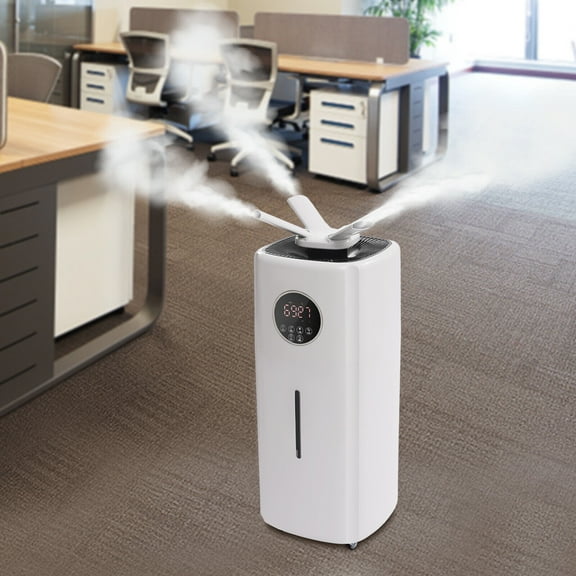 5.5 Gallon Commercial Industrial Humidifier Timing Germicidal Atomizer Sprayer with 360 Rotation Nozzle & 4 Universal Wheels
